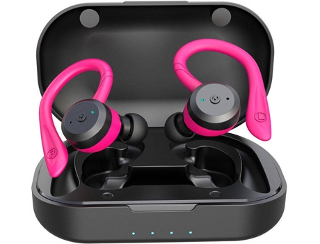Auriculares Bluetooth True Wireless CHRONUS IPX78025 (In Ear - Microfone - Noise Cancelling  - Rosa)