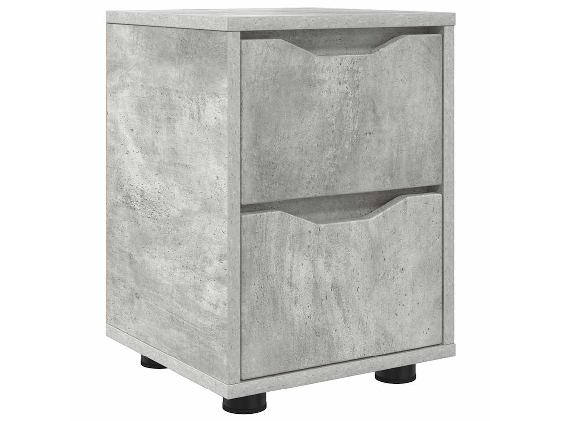 Mesa de Cabeceira Cinzento MAISON EXCLUSIVE 30,5x30x43 cm Madeira Processada