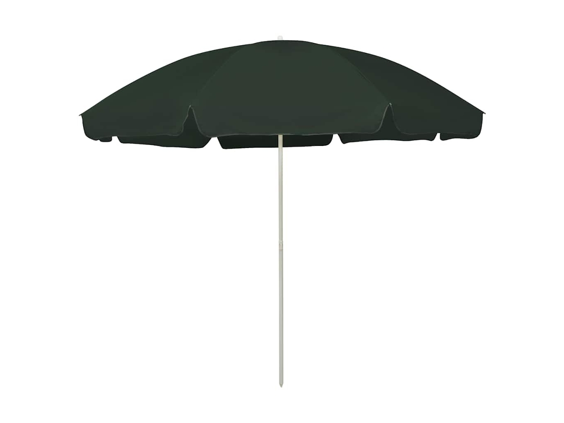 Vidaxl Guarda-sol De Praia 300 Cm Verde