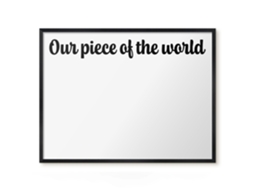 Magnetic Wall Board Our Piece Of The World For The Office Espelharte (80x60 Cm)