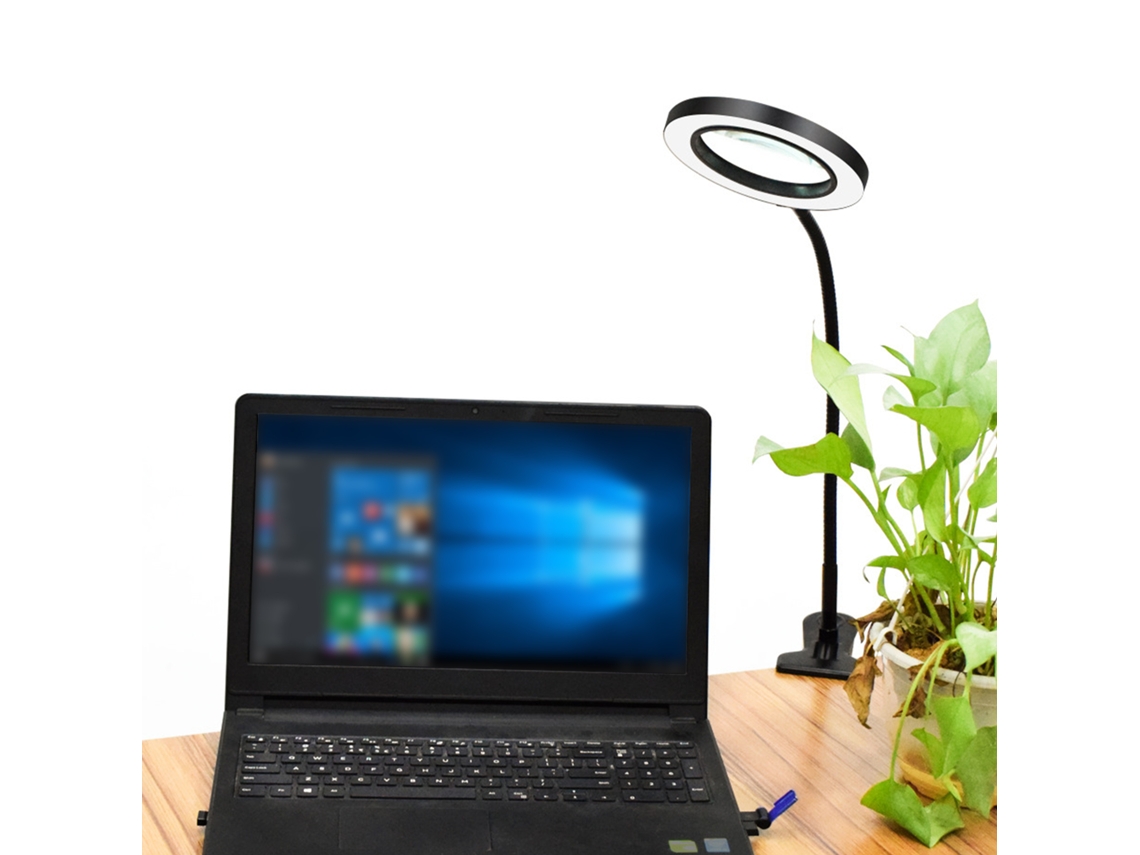 2026 luz de Leitura Led Clip on Ajustável em Cor e Brilho para Escritório, Trabalho e Estudo Sem Lupa