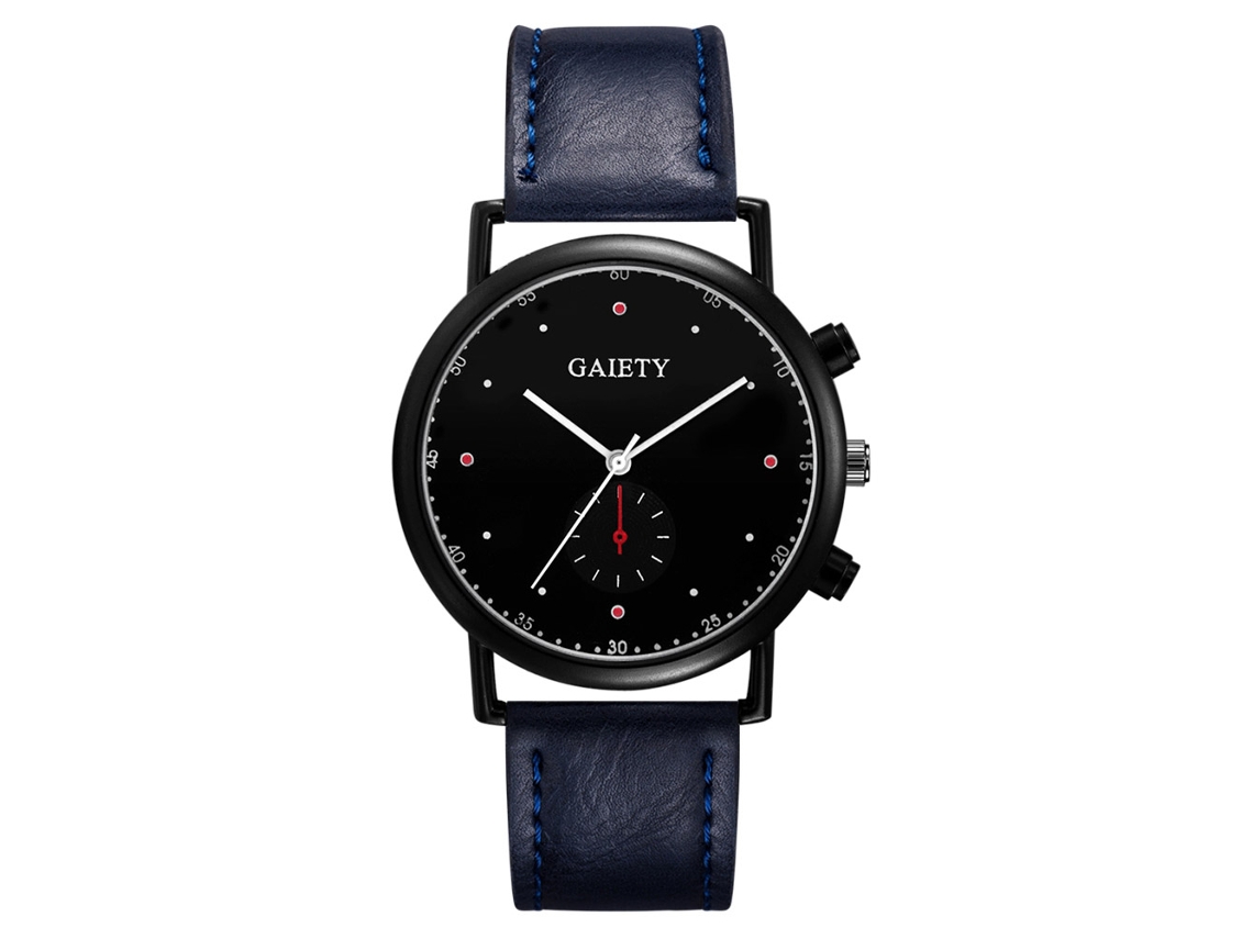 Reloj De Pulsera De Negocio Estilo Simple Con Correa De Pu Dial Personalidad Royal Blue