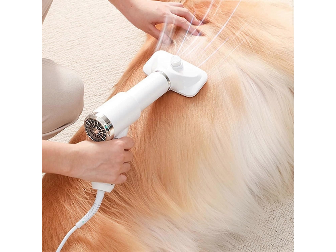 Secador De Pelos Para Animais De Estimação, Novo Secador De Pelos 2 Em 1 Com Escova Aplicadora, Portátil E Silencioso, Ideal Para Cães E Gatos.
