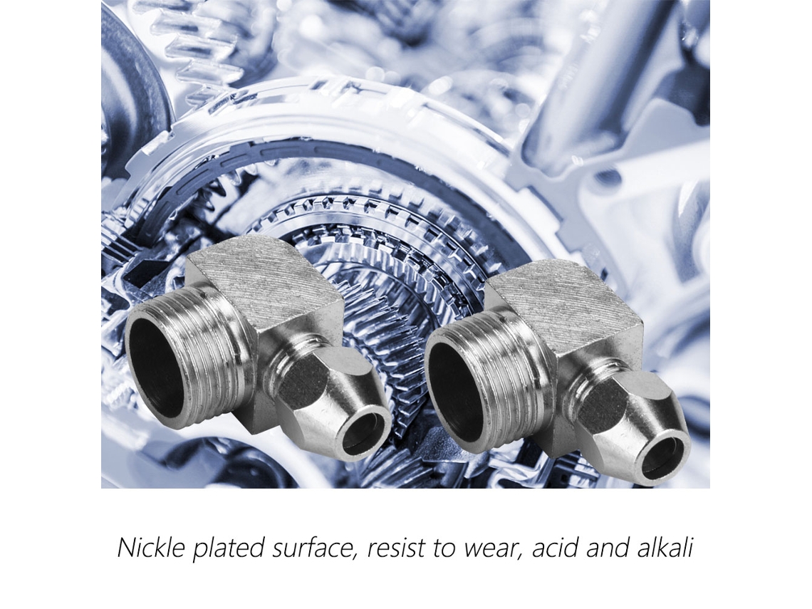 Laxiscreed Conector Rápido Para Mangueira Pneumática Com Junta De Rosca E Ângulo De 90°