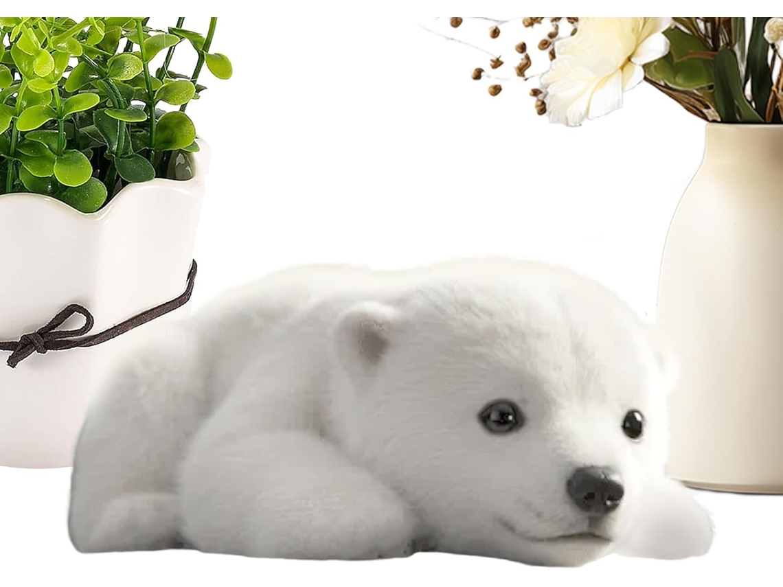 Peluche Ours Polaire, Nounours Décoratif Mignon En Peluche, Compagnon Émotionnel Doux Pour Décoratio Gokoco