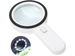 Lurelia Lupa De Joalheiro 30x, Com 12 Led, Lente Acrílica, 4 Polegadas, Cor Branca Para Joias, Moedas E Selos