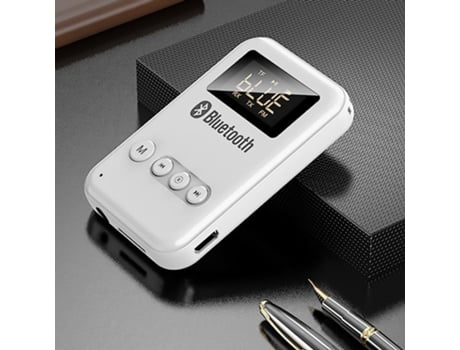 Transmissor Receptor Vaorlo Sem Fio 4 Em 1 Adaptador Fm Bluetooth 5.0 Transmissão Tf Card Play Led Display Música Estéreo Para Fones De Ouvido Tv