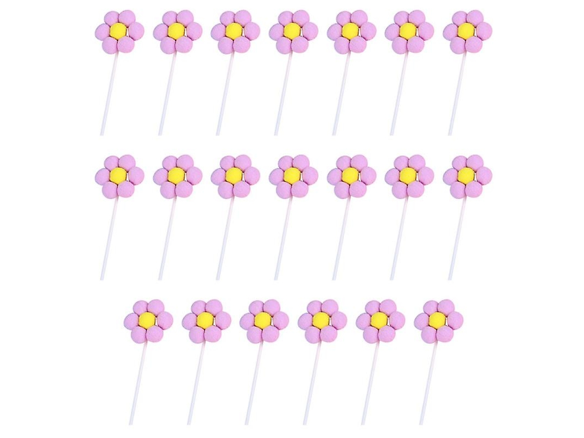 20pcs Topper De Cupcake De Flores
