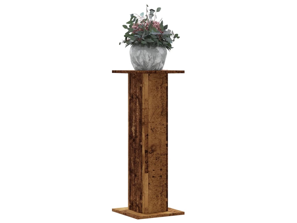 Vidaxl Suportes P/ Plantas 2 Pcs 30x30x80 Cm Derivados De Madeira