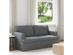Vidaxl Sofá Cinza Escuro 162 X 80 X 85 Cm Tecido