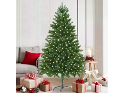 Vidaxl Árvore De Natal Com 300 Leds Com Suporte Verde 180 Cm Pe