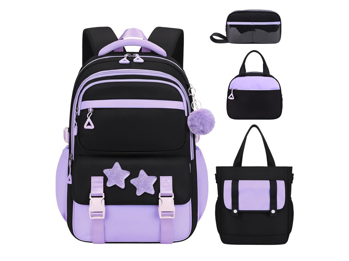 Kit Mochila Infantil Escolar Com Três Acessórios Para Crianças