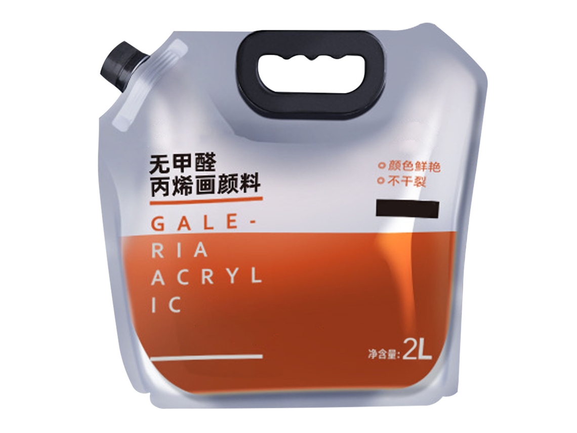 Pintura Acrílica Impermeável Protetora Solar De Grande Capacidade Portátil Multiusos Laranja Amarela 2l (5.3lb)