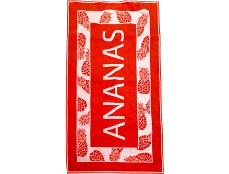 Toalha de Praia LE COMPTOIR DE LA PLAGE Jacquard Ananás de Praia Aveludado 90x170 440g/m² (2,5Oz)