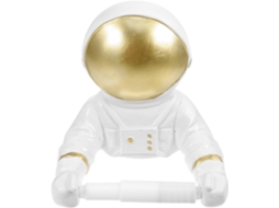 Porta Papel Higiênico Dourado Com Design De Astronauta, Leve, Perfurado, Ideal Para Decoração De Apartamentos E