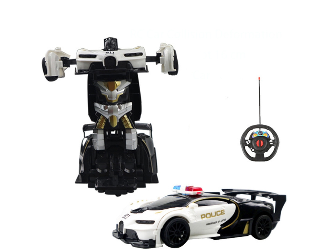 Carro Rc 2 Em 1 Transformação Robô Carros Ação Colisão Deformação Controle Remoto Esportes Dirigindo Brinquedos Para Meninos Em Aquaforge