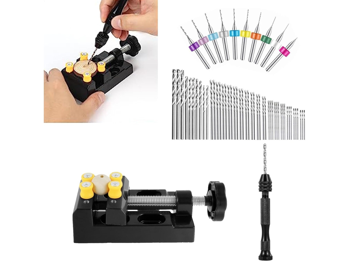 Conjunto De Furadeira Manual Para Fabricação Joias.