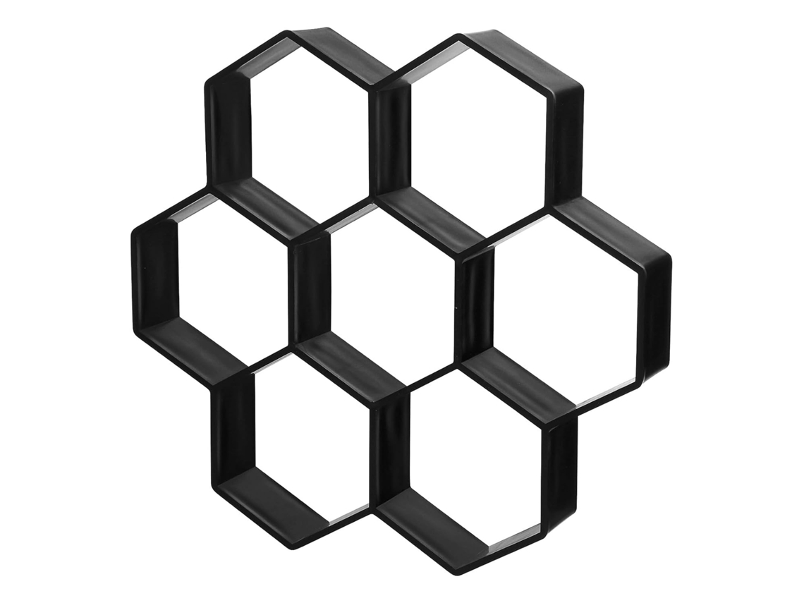 Moldes Hexagonais Reutilizáveis para Concreto da Healeved, Feitos de Pp, Molde Artístico para Pavimentação de Jardim e CHABERLU