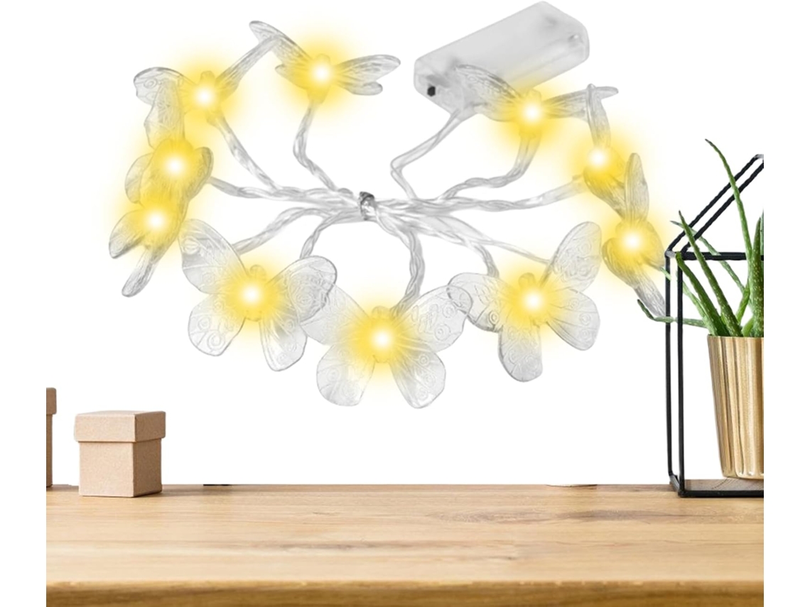 Conjunto De Luzes Led Em Formato Borboleta Para Interiores,