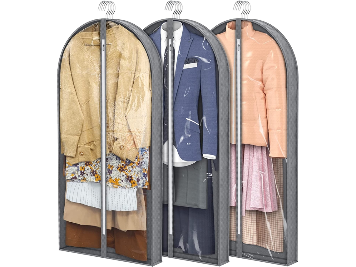 Sacos Para Roupas De 50 Para Pendurar Roupas, Capas Transparentes À Prova De Traças Com 4 SUNNY SPACES