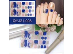 Adesivos De Unhas De Pé Com Enfeites E Padrões Fashion Para Decoração De Unhas Artísticas Mulheres E Meninas