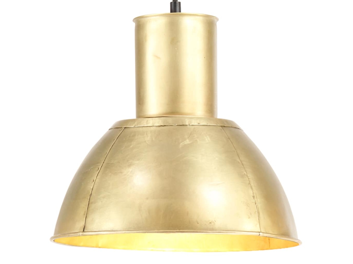 Vidaxl Candeeiro Suspenso Redondo 25 W 28,5 Cm E27 Bronze