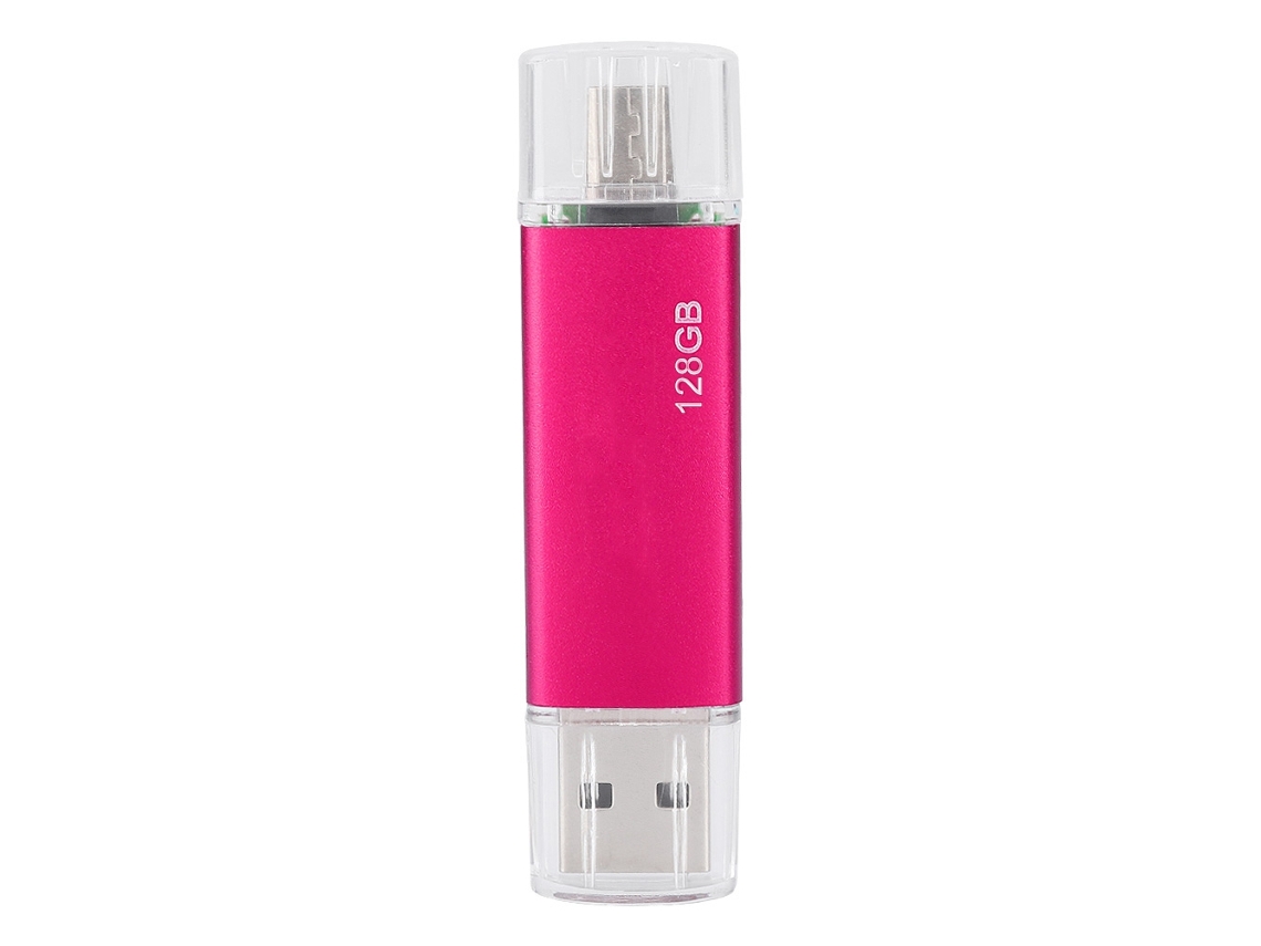 Pen Drive LAXISCREED 128g Usb Dual use Vermelho Rosa