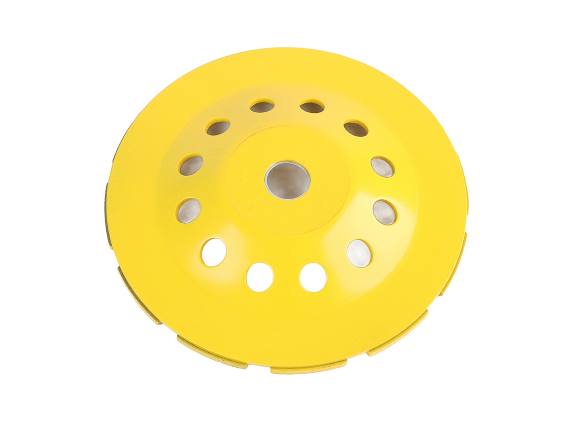 Disco de desbaste diamantado de 180 mm com dupla fileira para esmerilhadeira angular, para corte de tijolo e concreto.