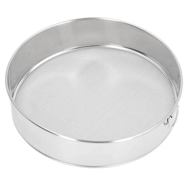 Peneira Redonda De Aço Inoxidável 304 Com Malha 60, Antiaderente, 20 Cm(8 Polegadas)