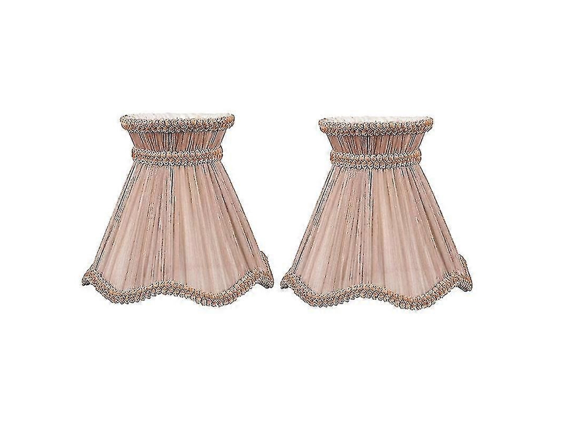 Conjunto De 2 Abajures Tecido Para Lustre Castiçal Com Clipe, Abajur Parede Luz Pendente, 2388 Walkbee, Walkbee 3126 B-lingling-aquaforge