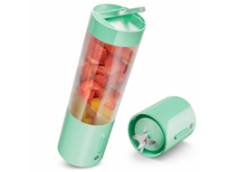 Liquidificador Portátil Usb Recarregável, Copo Elétrico Mini Para Sumos E Batidos, Ciano