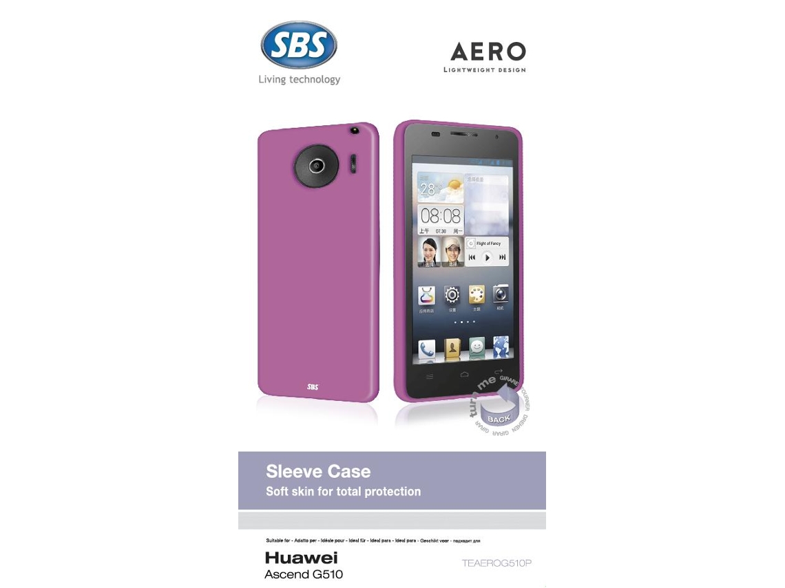 Capa Rosa SBS p/ HUAWEI Ascend G510
