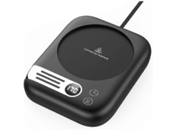 Lurelia Aquecedor De Canecas Usb 65-77°c 220v 3 Temperaturas Plugue Ue Liga Alumínio Preto Para Café Chá