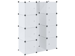 Conjunto 1 Modular Storage,modular Storages Vidaxl Branco Plástico (n/a)