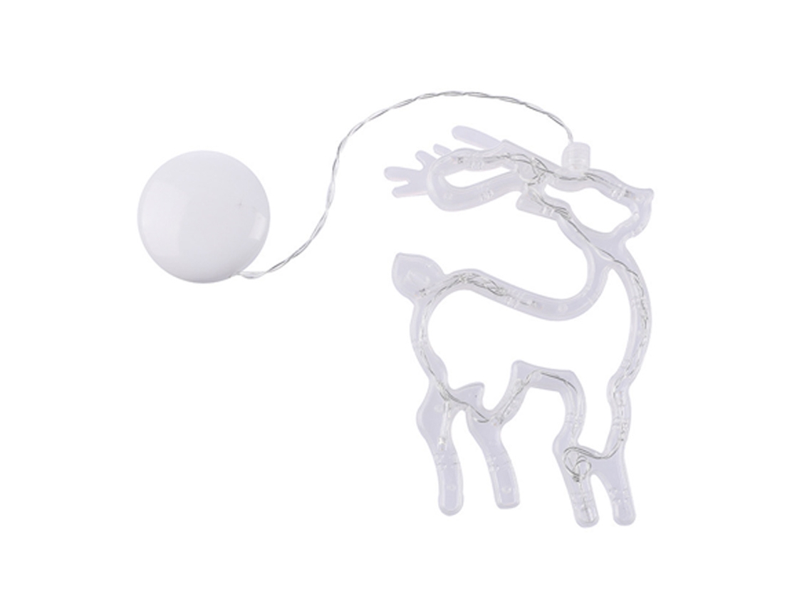 5Pcs Cordão de Luz de Natal Led Lustre de Ventosa de Janela Veado