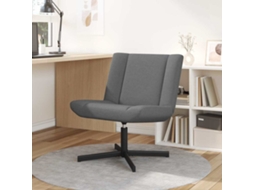 Vidaxl Cadeira Giratória Cinzento-escuro 63 X 75 X 76 Cm Tecido
