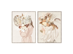 Pintura DKD HOME DECOR (Tecido - Multicor)