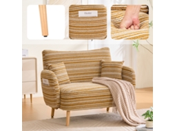 Sofá 2 Lugares Almofadas Elegantes Braços Design Sala Quarto VOLTEDGE
