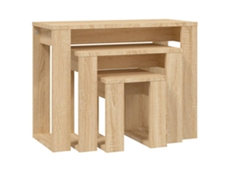 Nesting Table, Nesting Tables Vidaxl Marrom Madeira Processada (n/a)
