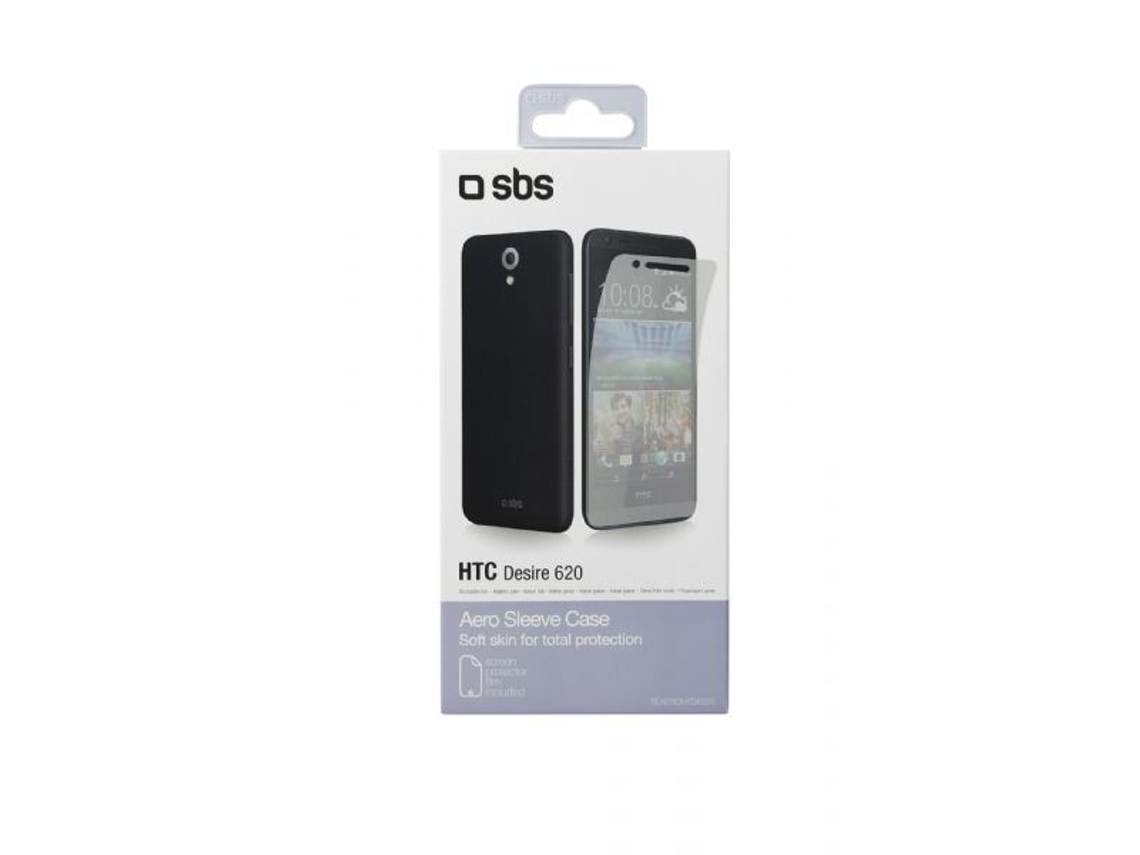 Capa Aero p/ HTC Desire 620 SBS Transparente + LCD