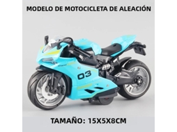 Miniatura de Motocicleta em Liga Metálica, Brinquedo de Simulação de Corrida Off road, Presente. MDUG