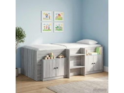 Vidaxl Armário De Armazenamento Para Cama Loft 2 Unid. Sonoma Cinzento
