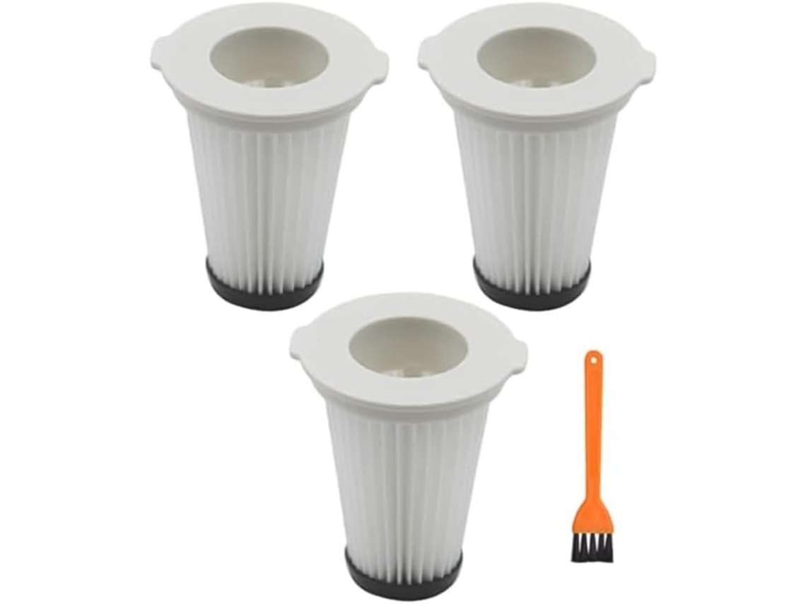 3 Filtros De Substituição Laváveis Mais Escova Limpeza Para O