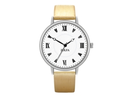 Reloj De Pulsera De Aleación Con Dial Redondo Reloj De Cuarta Pareja Dorado
