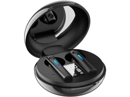 Auriculares Bluetooth True Wireless T15-1 (In Ear - Microfone - Preto)