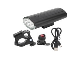Lurelia Luz De Bicicleta Resistente À Água Recarregável Usb, Led, Grande Capacidade, Antiderrapante, Liga De Alumínio / Alumínio