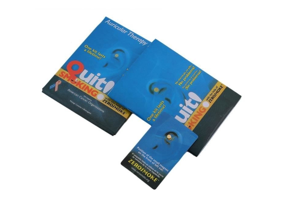 Imãs Auriculares Anti Tabaco Zero Fumaça 8x8 Mm E 5x5 Mm Metal Bioimãs Leshp
