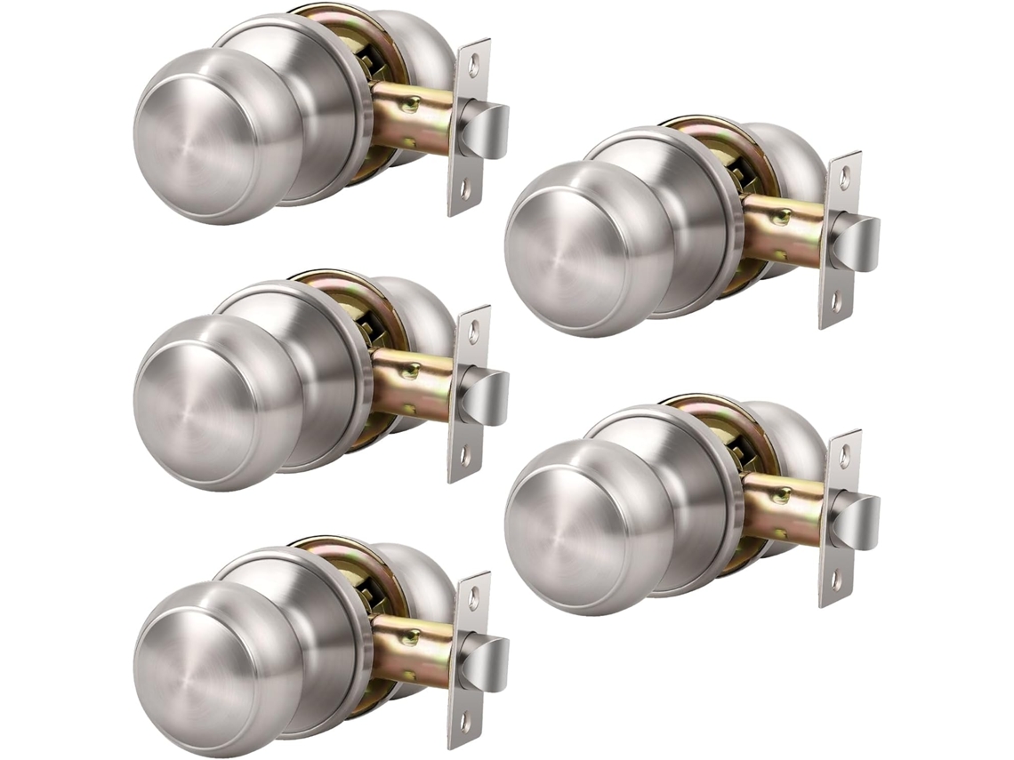 Conjunto de 5 Maçanetas Redondas 5 M S/MARCA