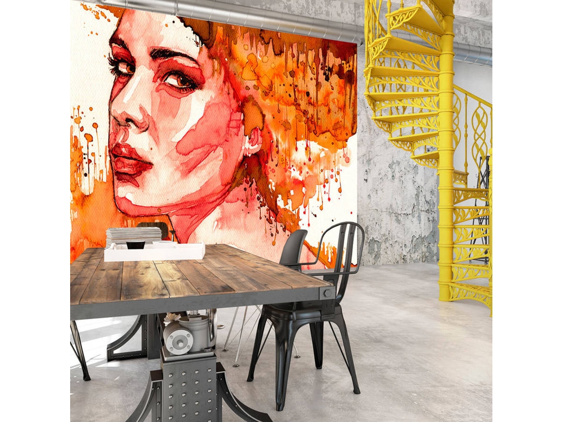 Papel de Parede ARTGEIST Orange Lady (100x70 cm)