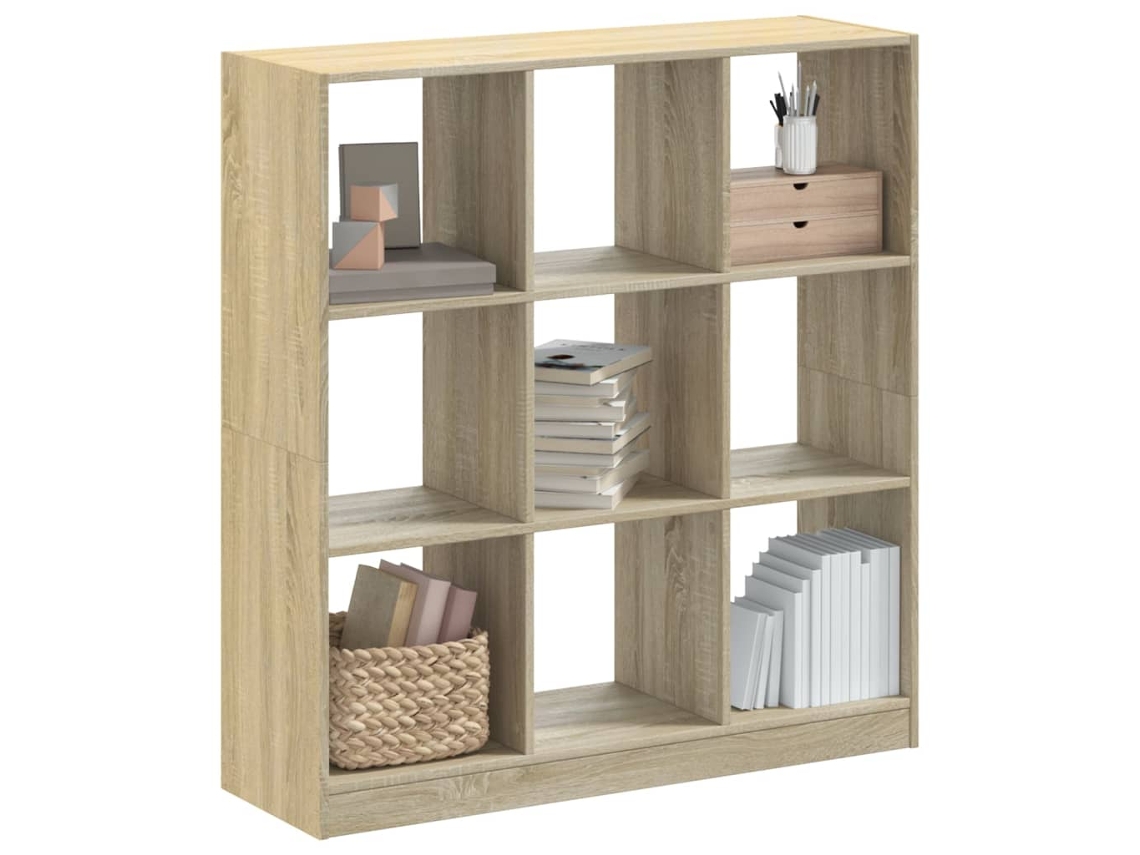Estante Para Livros | Gabinete De Livros | Estante 102x32x108 Cm Derivados De Madeira Carvalho Sonoma